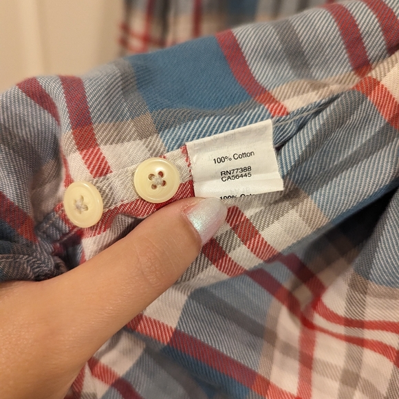 J.Crew Flannel Plaid shirt - Picture 2 of 3